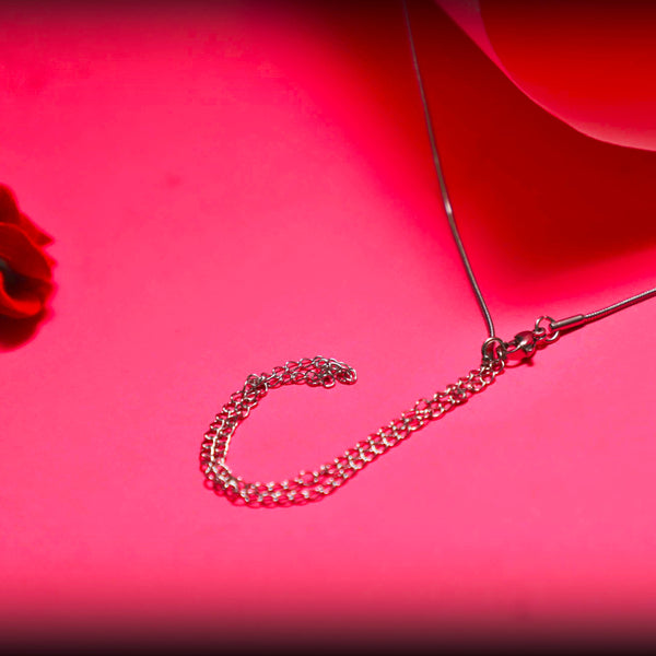 Rusty Double Heart Necklace