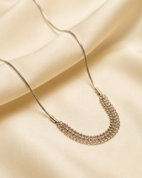 Rusty Double Heart Necklace