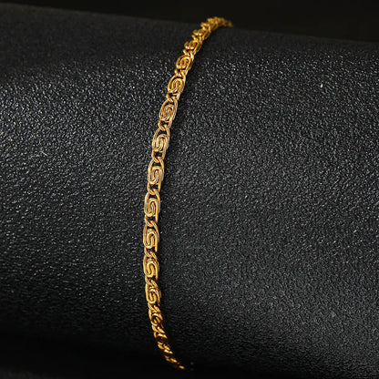 Rusty Gold-Tone Chain Bracelet