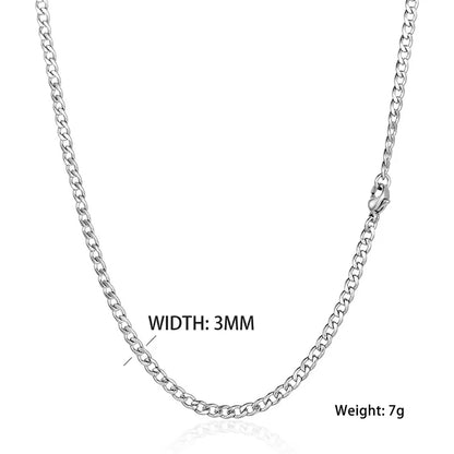 Rusty Stainless Steel Box Necklace