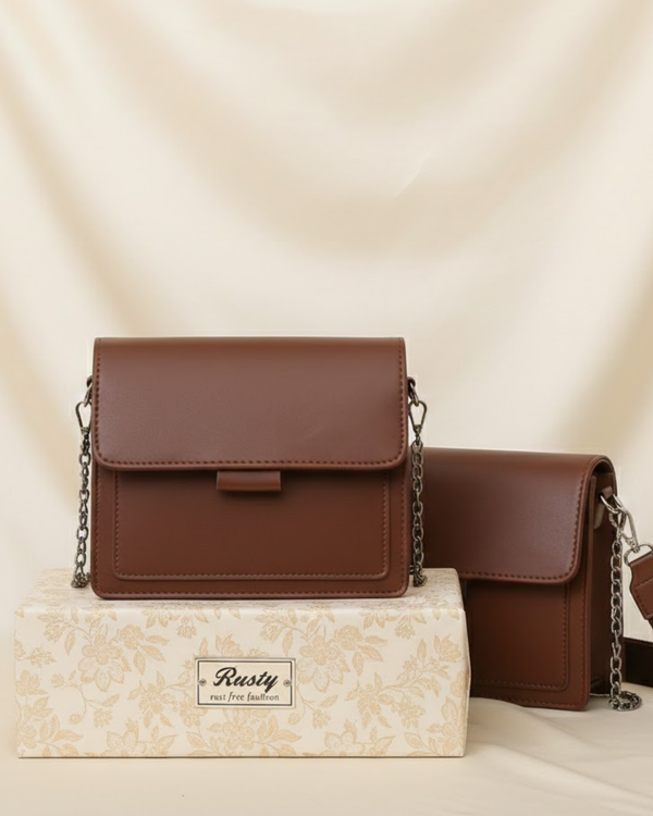 Rusty Classic Brown Crossbody Bag
