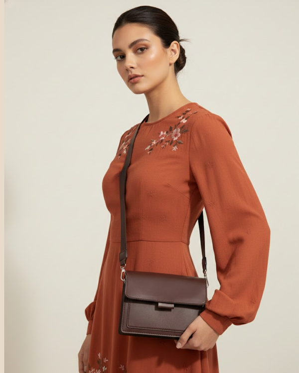 Rusty Classic Brown Crossbody Bag