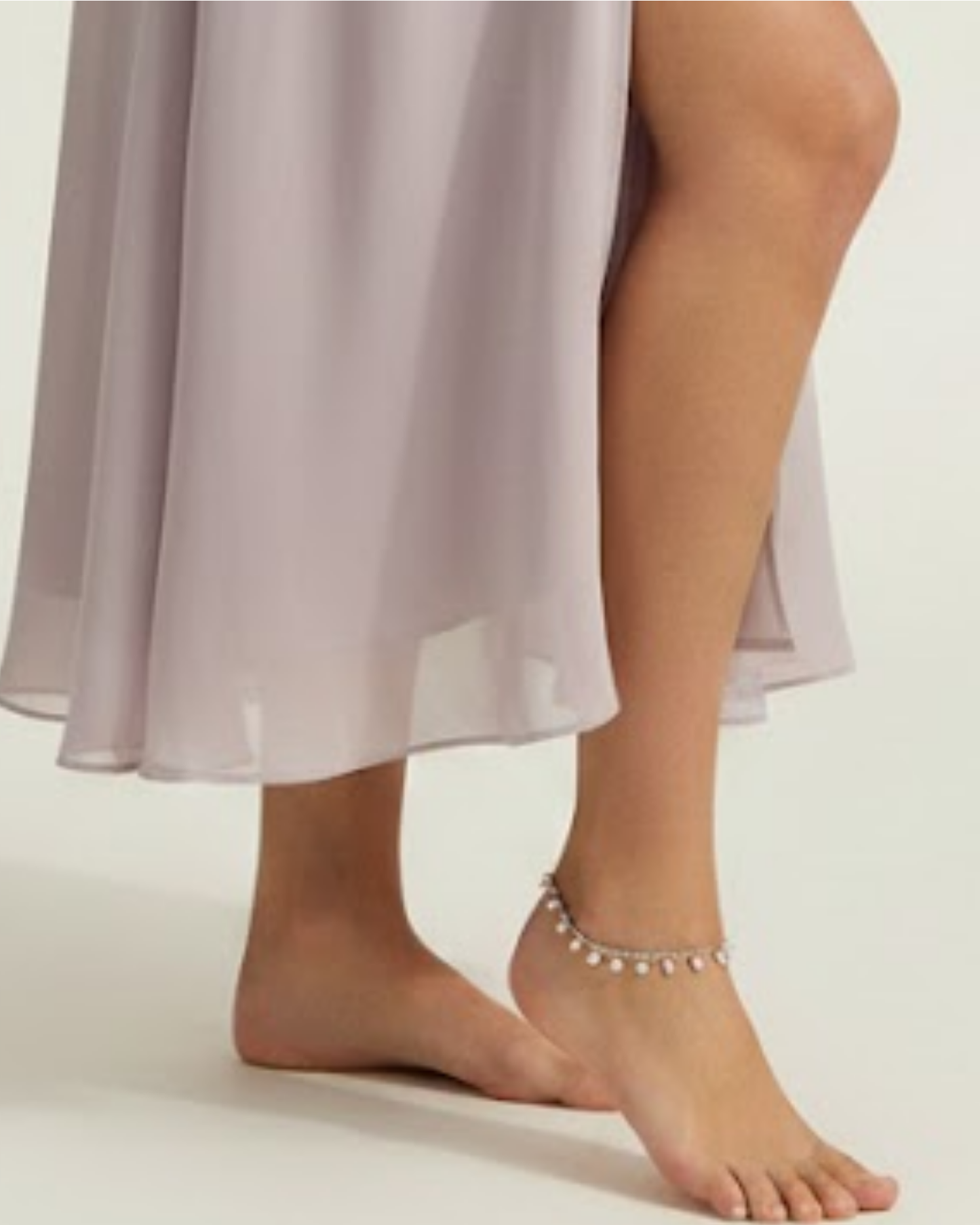 Rusty Elegant Pearl Charm Gold Anklet