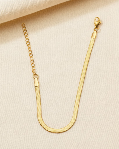 Rusty Gold Snake Chain Anklet