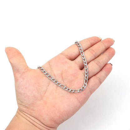 Rusty Classic Silver Chain Necklace for Men