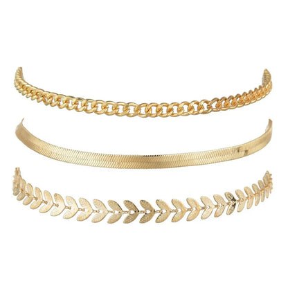 Rusty Women’s Gold-Tone Anklet Set (3 Pieces)