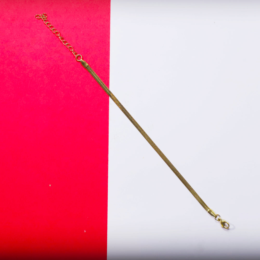 Rusty Gold Snake Chain Anklet