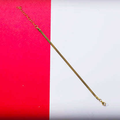 Rusty Gold Snake Chain Anklet